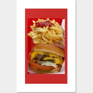 Animal Style Burger And Fries Posters and Art